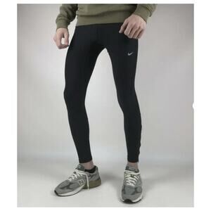 Nike Men's Dri FIT Running Tights Black Size L